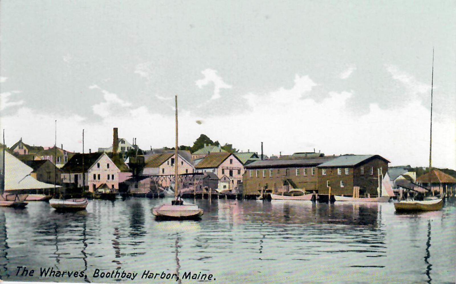 Wharves and Small Boats Boothbay Harbor ME Maine