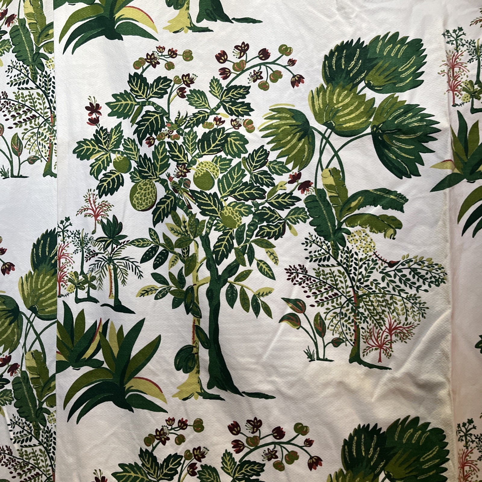 4 XL Vintage 1940s Tropical Palms Yucca Biomorphic Panels 44” X 90” FAB 4 XL Vintage 1940s Tropical Palms Yucca Biomorphic Panels 44” X 90” FAB