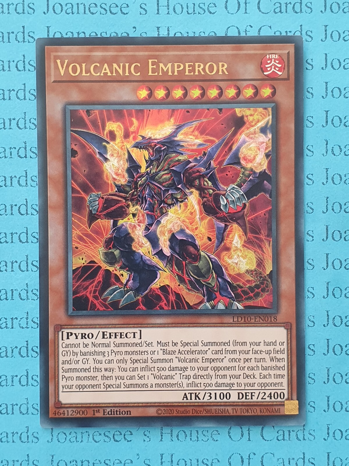LD10-EN018 Volcanic Emperor Ultra Rare Yu-Gi-Oh Card 1st Edition New