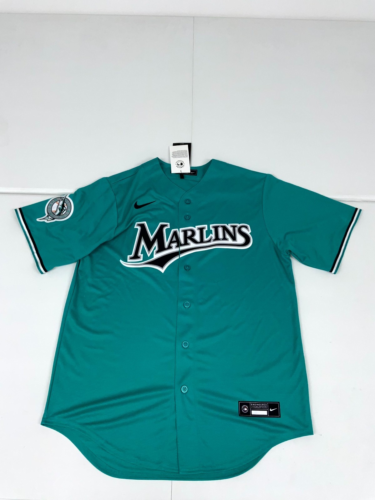 Nike Miami Marlins Authentic Jersey Throwback Teal Jersey NWT Pick Size M-2XL Nike Miami Marlins Authentic Jersey Throwback Teal Jersey NWT Pick Size M-2XL