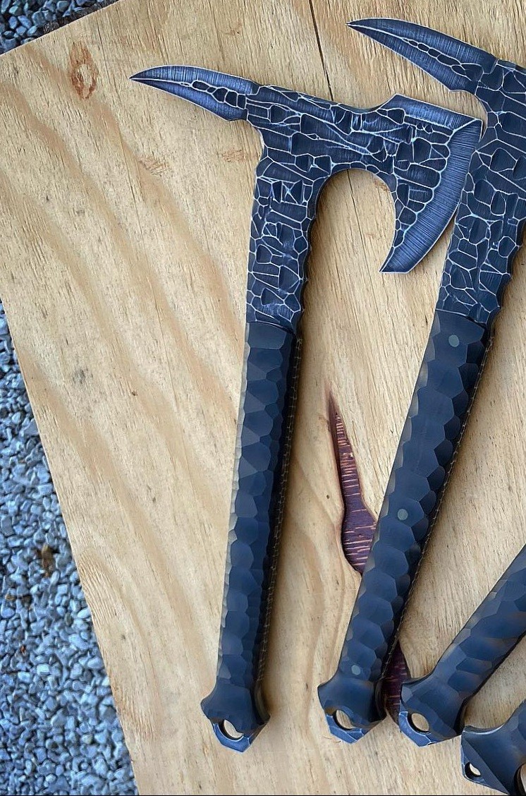 Blackstone Bearded Tomahawk Carbon Steel Axe Micarta Handle Gift item Blackstone Bearded Tomahawk Carbon Steel Axe Micarta Handle Gift item