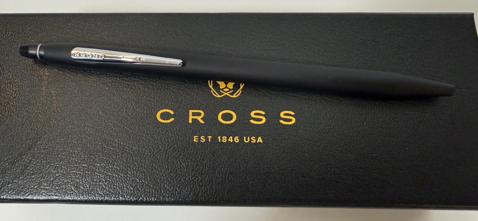 Cross Tech2 Satin Black Ballpoint Pen & Touchscreen Stylus AT0652-1 Open Box