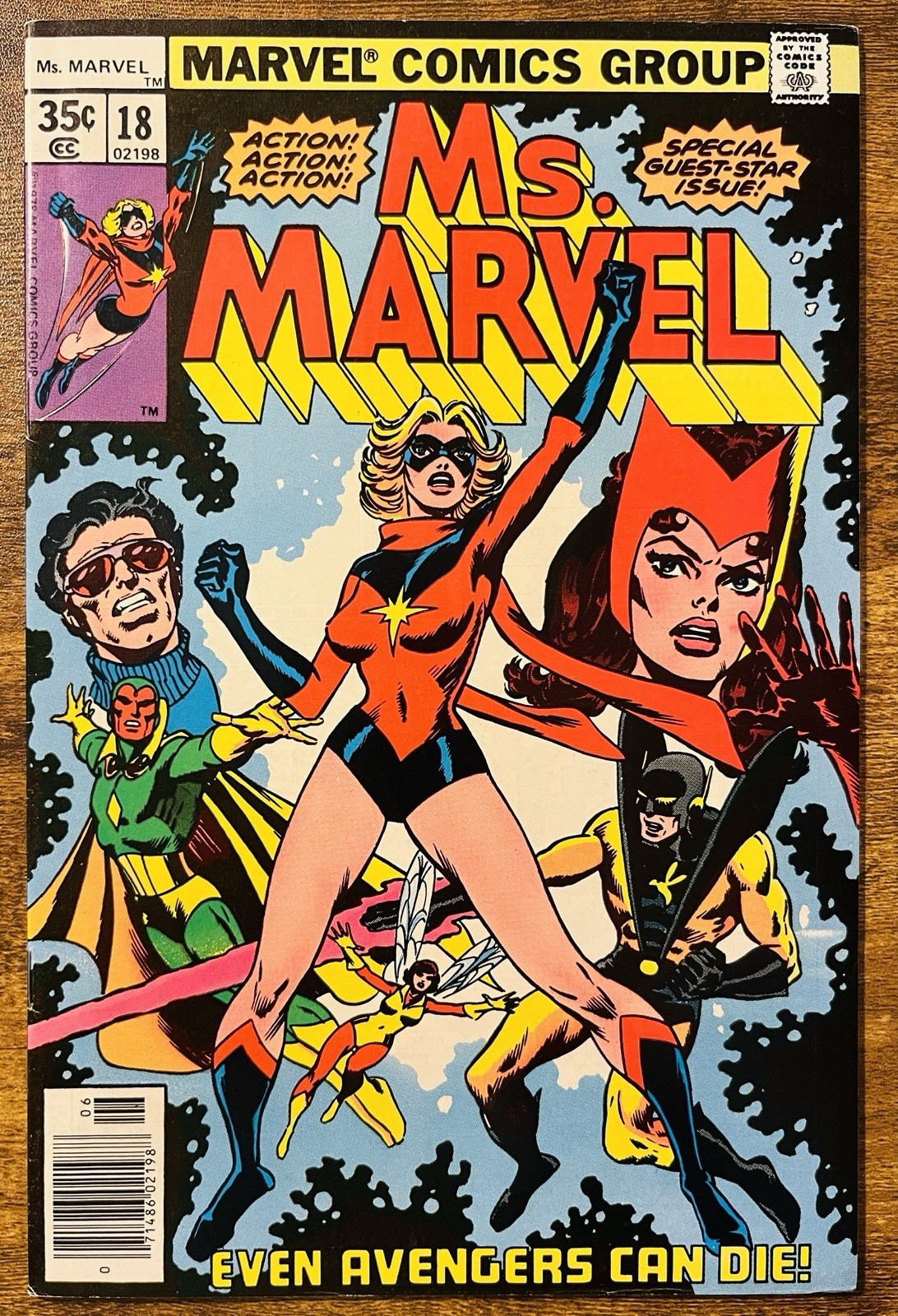 MS. MARVEL 18 HIGHER GRADE 1ST FULL APPEARANCE OF MYSTIQUE MARVEL COMICS 1978 MS. MARVEL 18 HIGHER GRADE 1ST FULL APPEARANCE OF MYSTIQUE MARVEL COMICS 1978