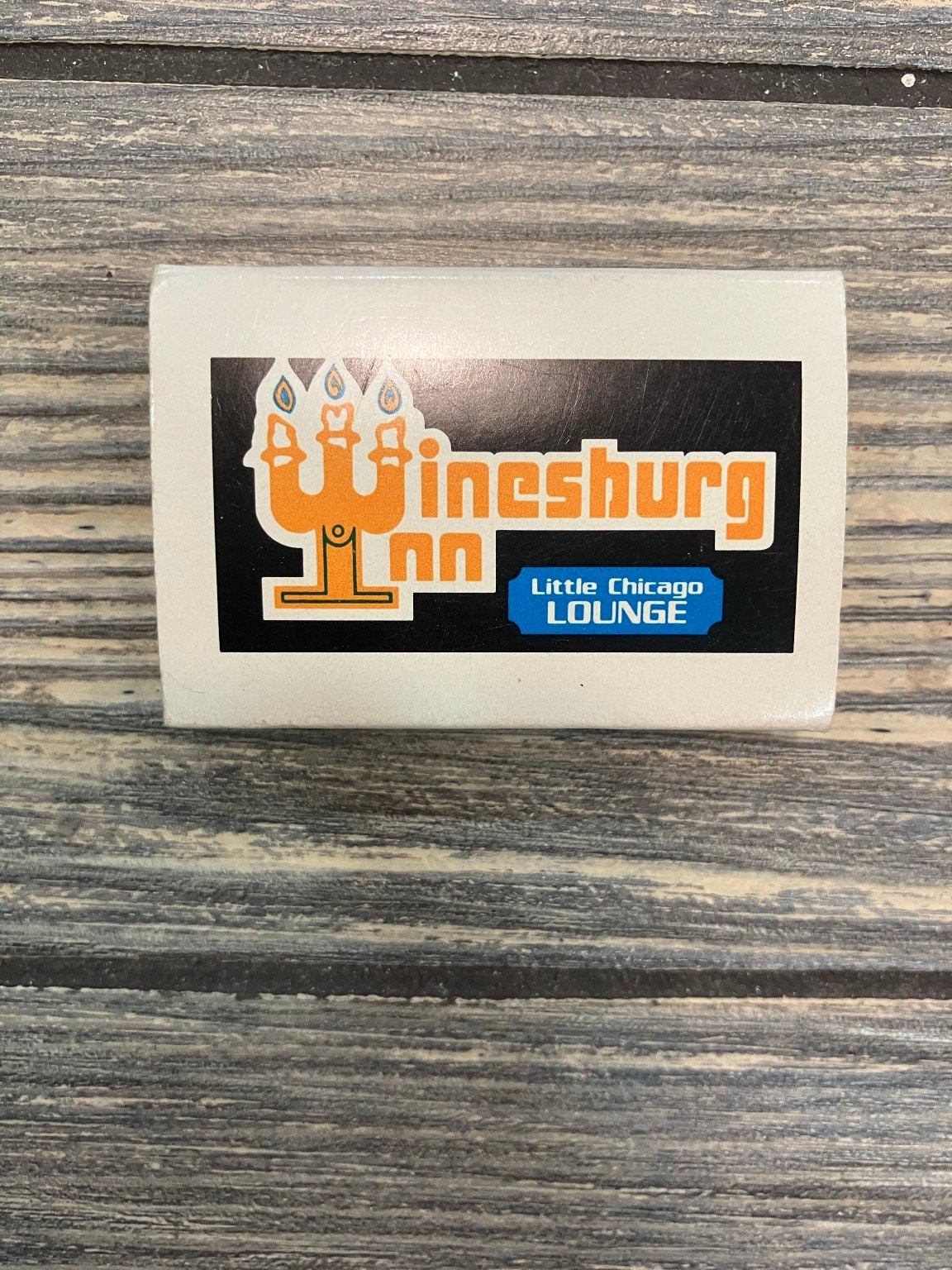 Winesburg Inn Clyde Ohio Vintage Candelabra Logo Map Back Matchbook Winesburg Inn Clyde Ohio Vintage Candelabra Logo Map Back Matchbook