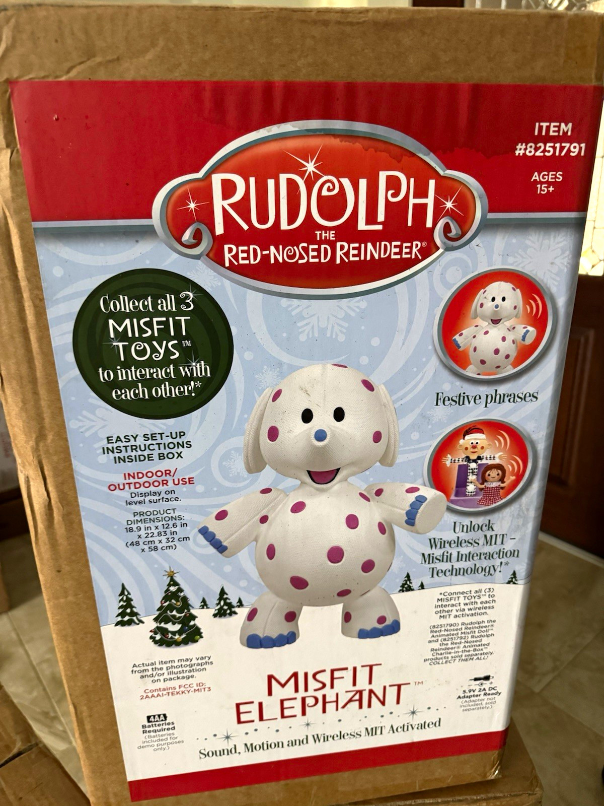 2' Misfit Elephant Rudolph the Red Nosed Reindeer Lowe's 2026 NIB ON HAND