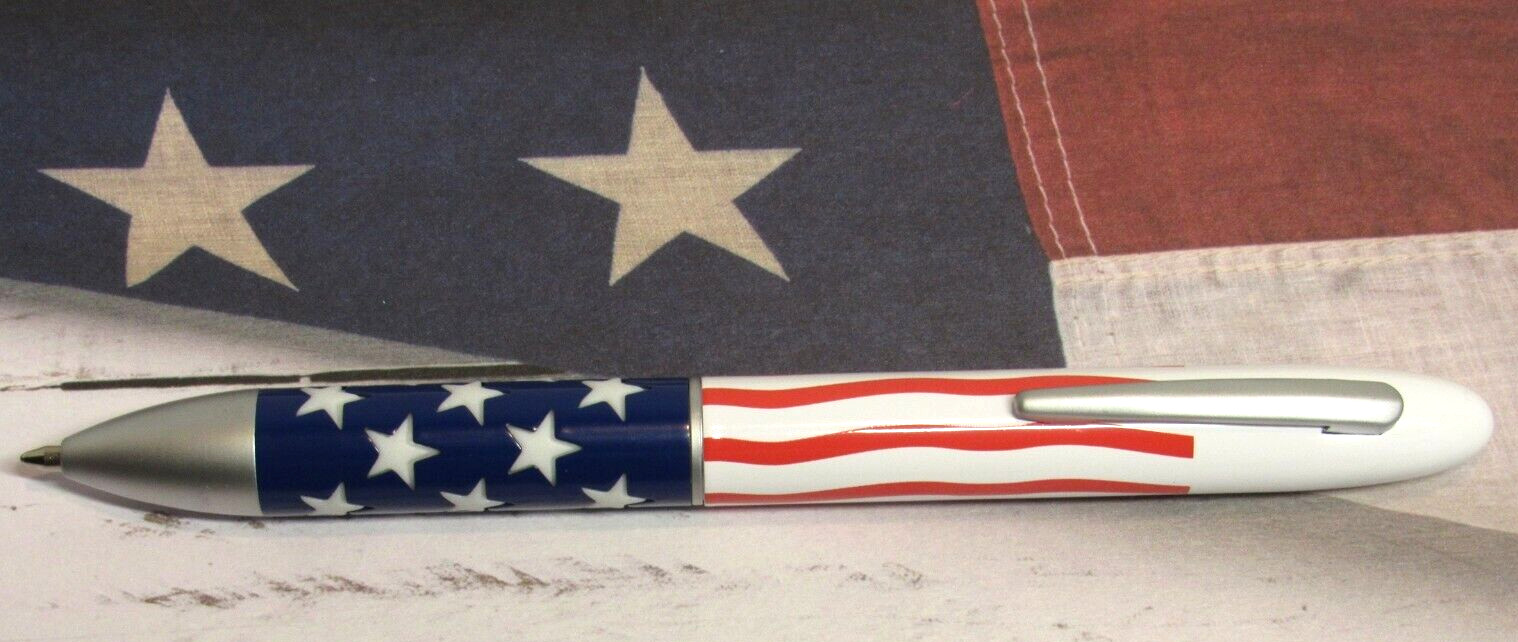 American Flag Heavy Metal Large Ballpoint Pen- Unique Modern Design American Flag Heavy Metal Large Ballpoint Pen- Unique Modern Design