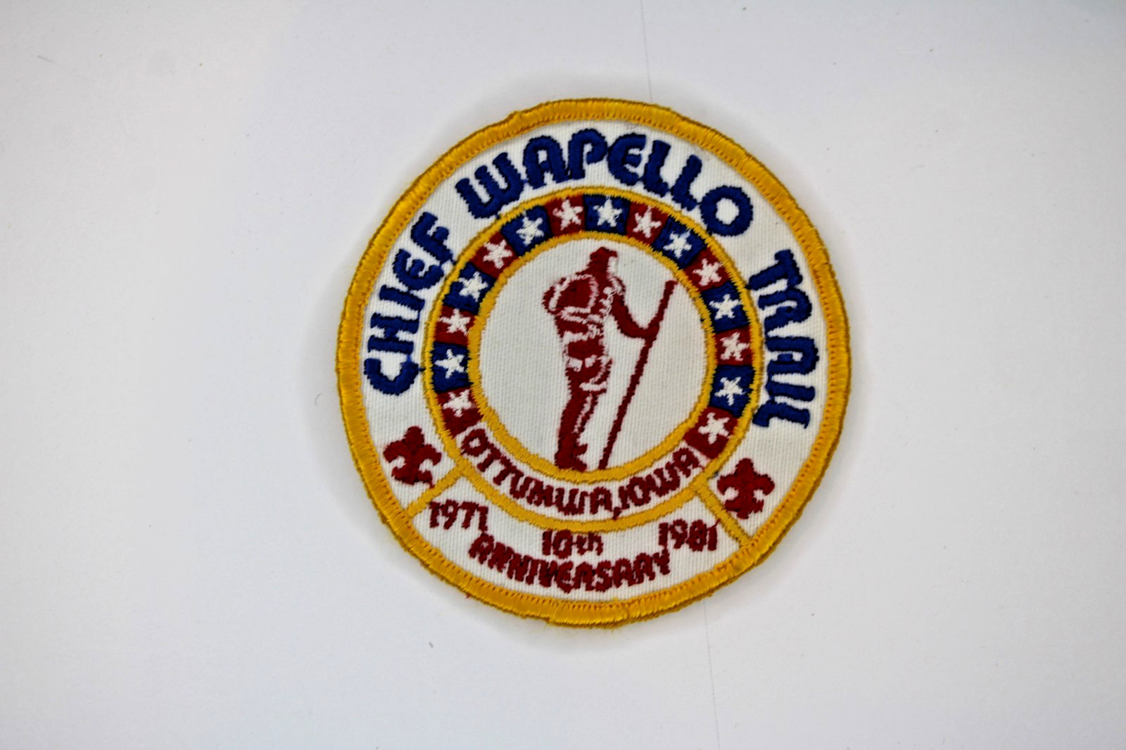 1981 Chief Wapello Trail 10th Anniversary Boy Scouts of America BSA Patch 1981 Chief Wapello Trail 10th Anniversary Boy Scouts of America BSA Patch