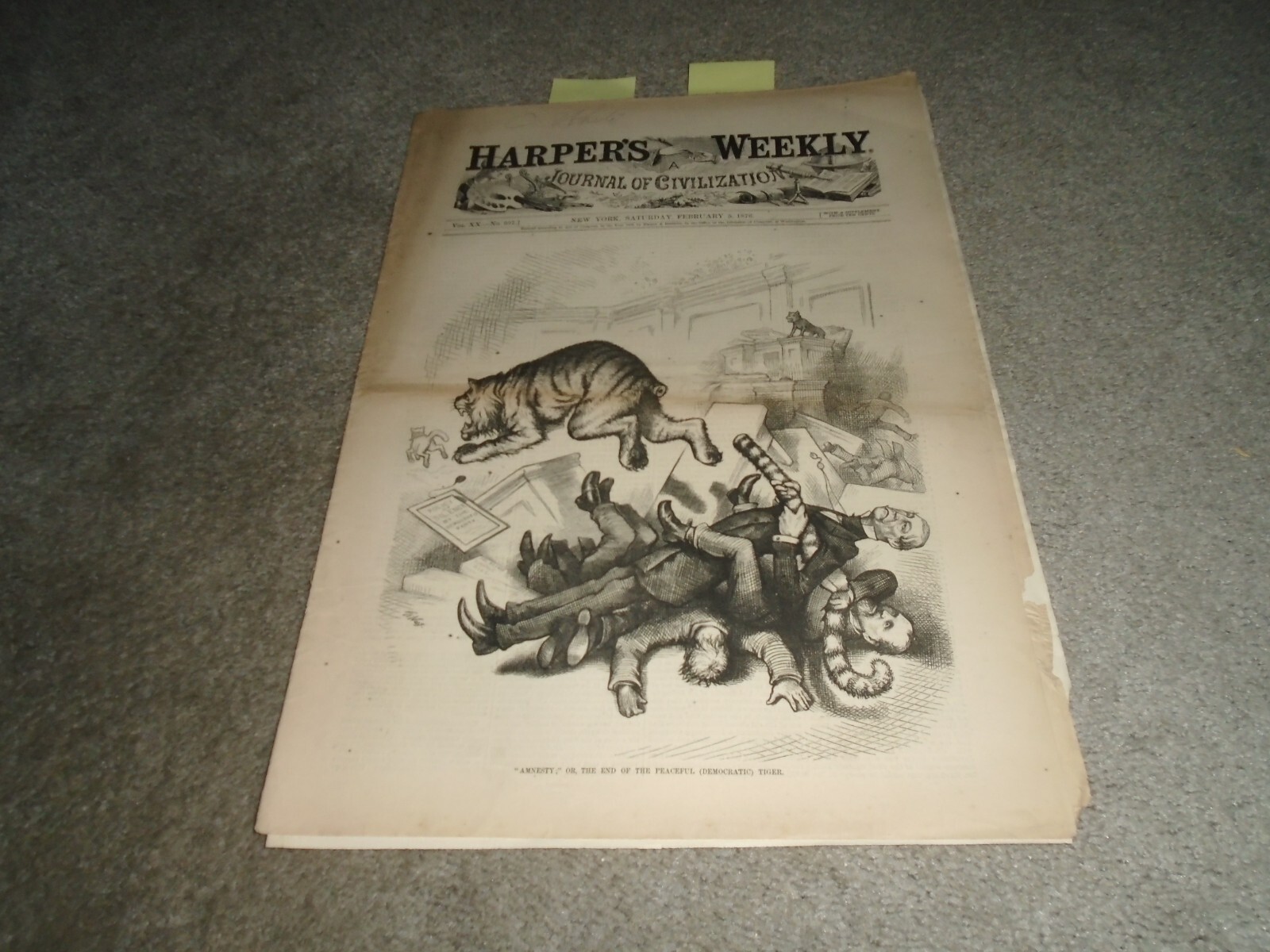 Harper's Weekly Feb. 5, 1876 Port Royal SC, Torpedo Service