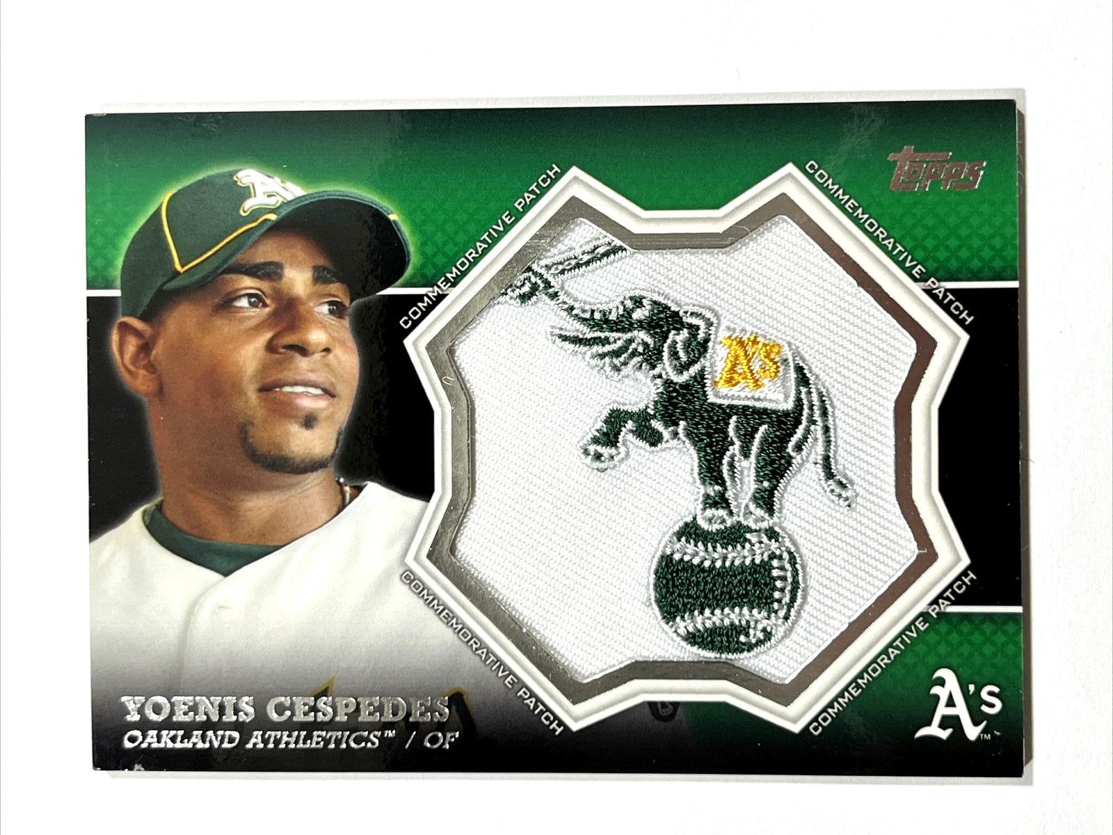 2013 Topps Manufactured Commemorative Yoenis Cespedes #CP-18 Patch