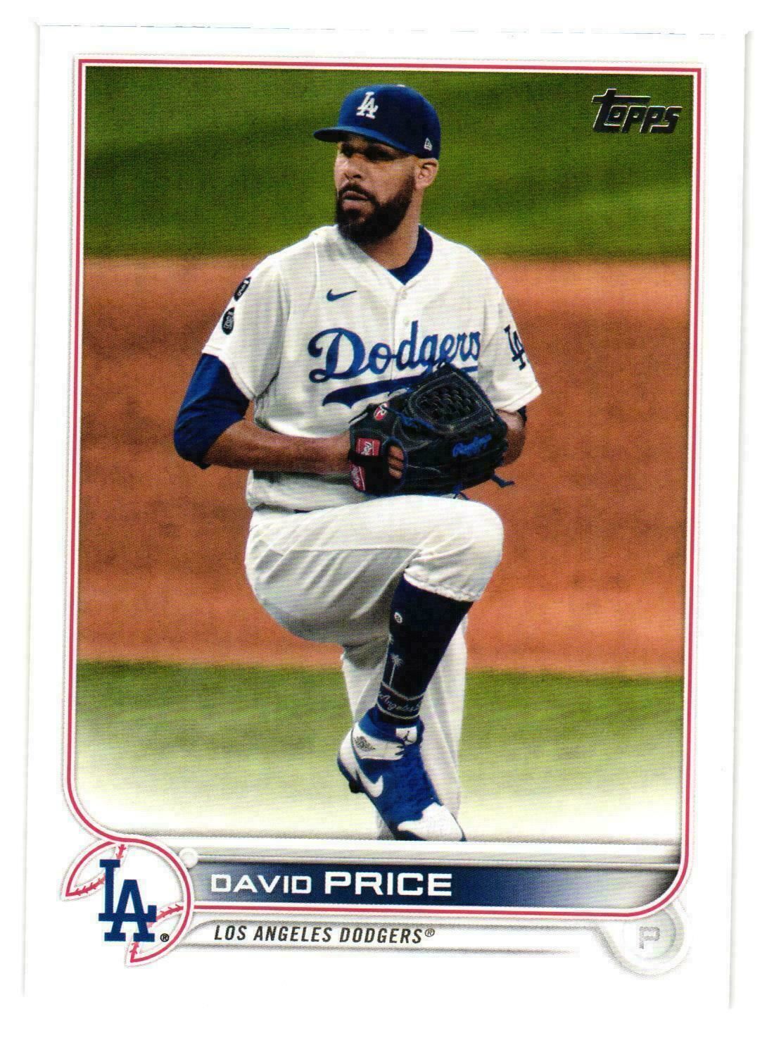 2022 Topps Series 1 Base #40 David Price - Los Angeles Dodgers