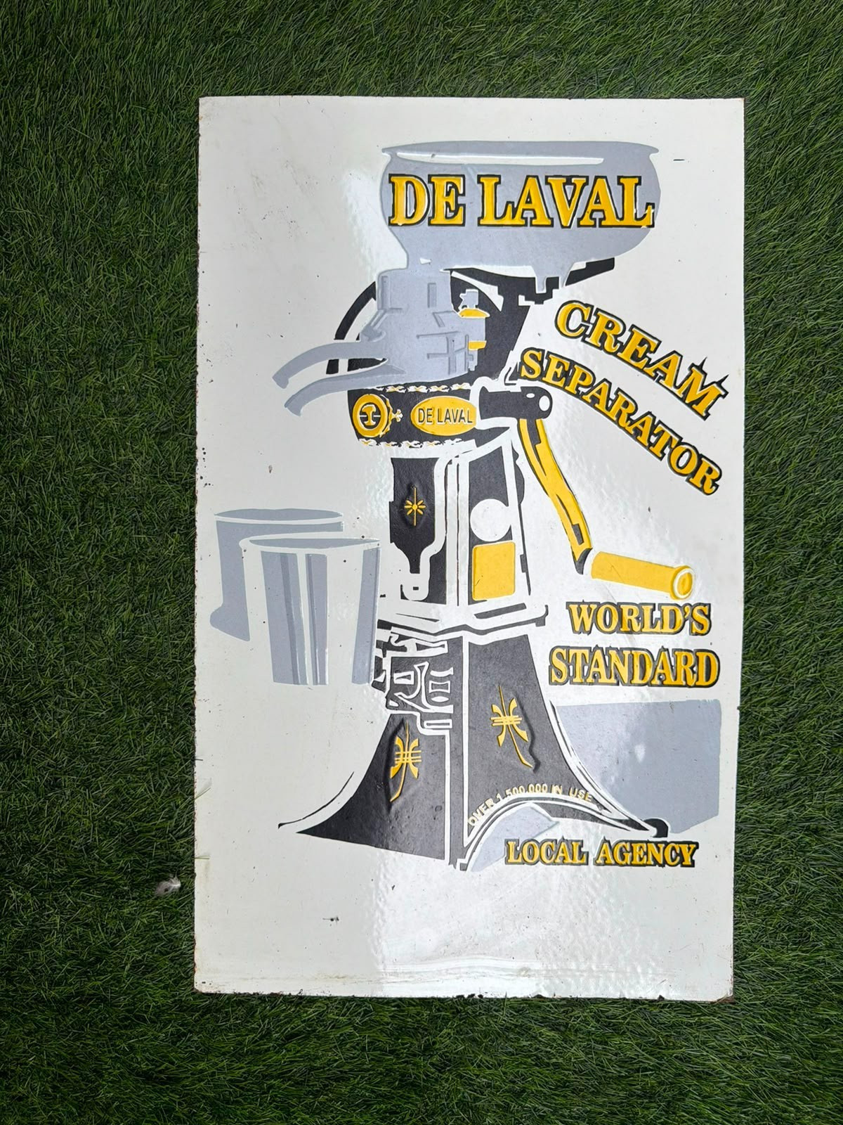 De Laval Porcelain Advertising Sign 24\'\' Inches De Laval Porcelain Advertising Sign 24\'\' Inches