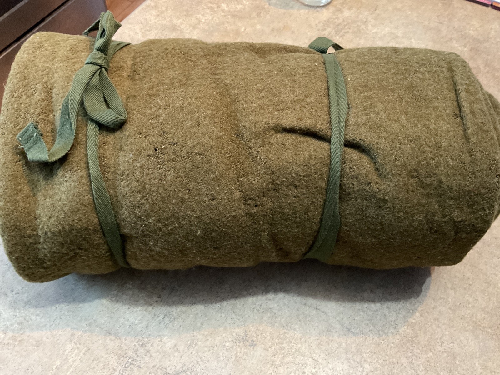 Vintage 1944 Original WWII US Army Wool Mummy Sleeping Bag 6\' Green Drab Zipper Vintage 1944 Original WWII US Army Wool Mummy Sleeping Bag 6\' Green Drab Zipper