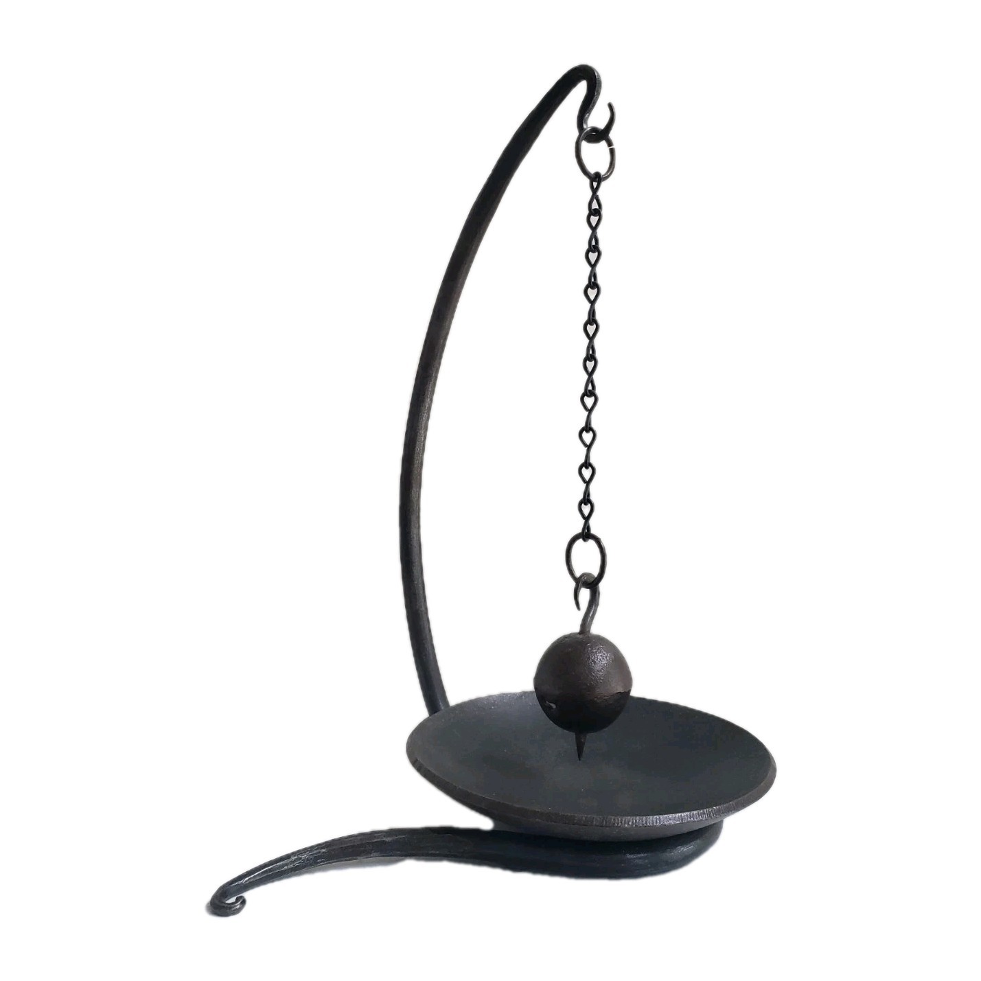 Vintage Wrought Iron Sand Pendulum Kinetic Art Sculpture Desk Toy Vintage Wrought Iron Sand Pendulum Kinetic Art Sculpture Desk Toy