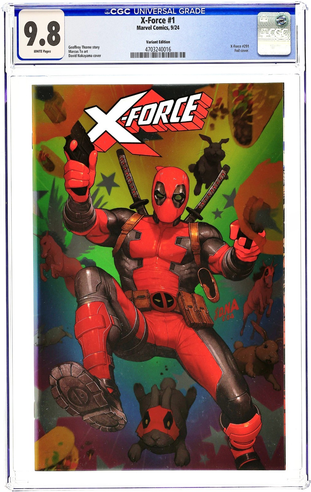 X-Force #1B FOIL Variant - 2024 - CGC 9.8 - David Nakayama (DNA) X-Force #1B FOIL Variant - 2024 - CGC 9.8 - David Nakayama (DNA)