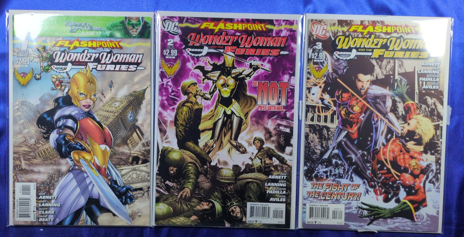 DC Comics Flashpoint: Wonder Woman and the Furies #1–3 Complete Set VF/NM Combin