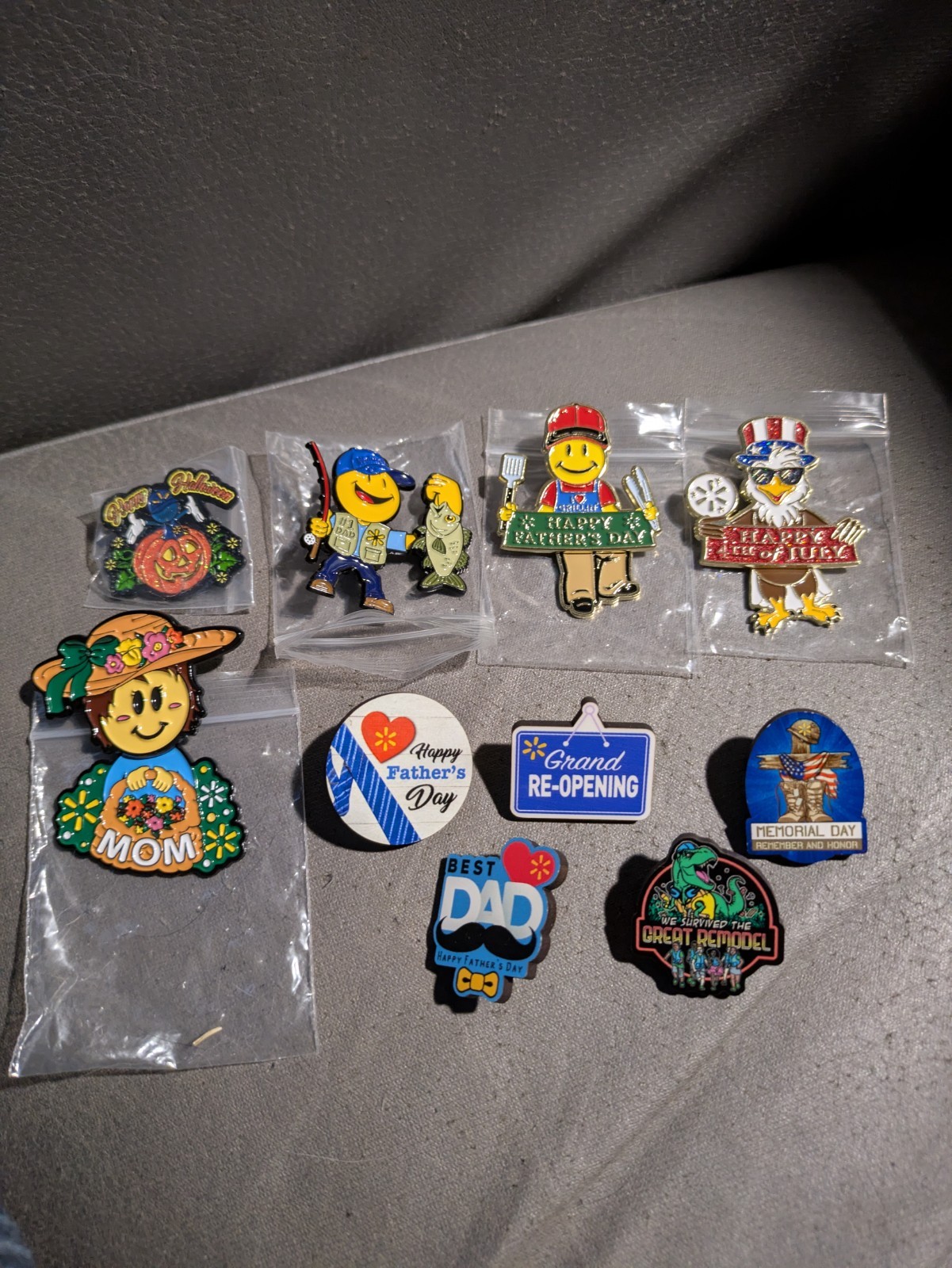 10 Assorted Walmart Employee Associate Lapel Pins New Unused Lot