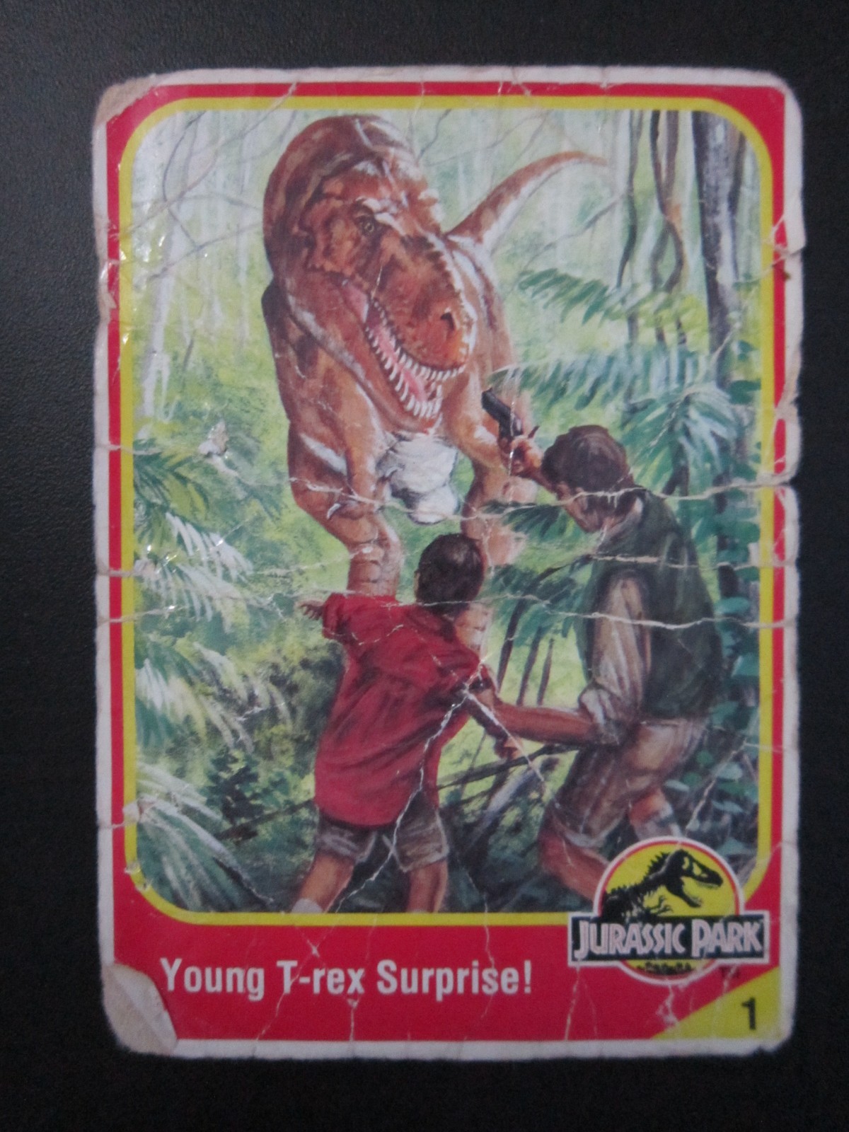 JP06 JUVENILE TYRANNOSAURUS REX # 1 JURASSIC PARK LIM ED MOVIE COLLECTOR CARD