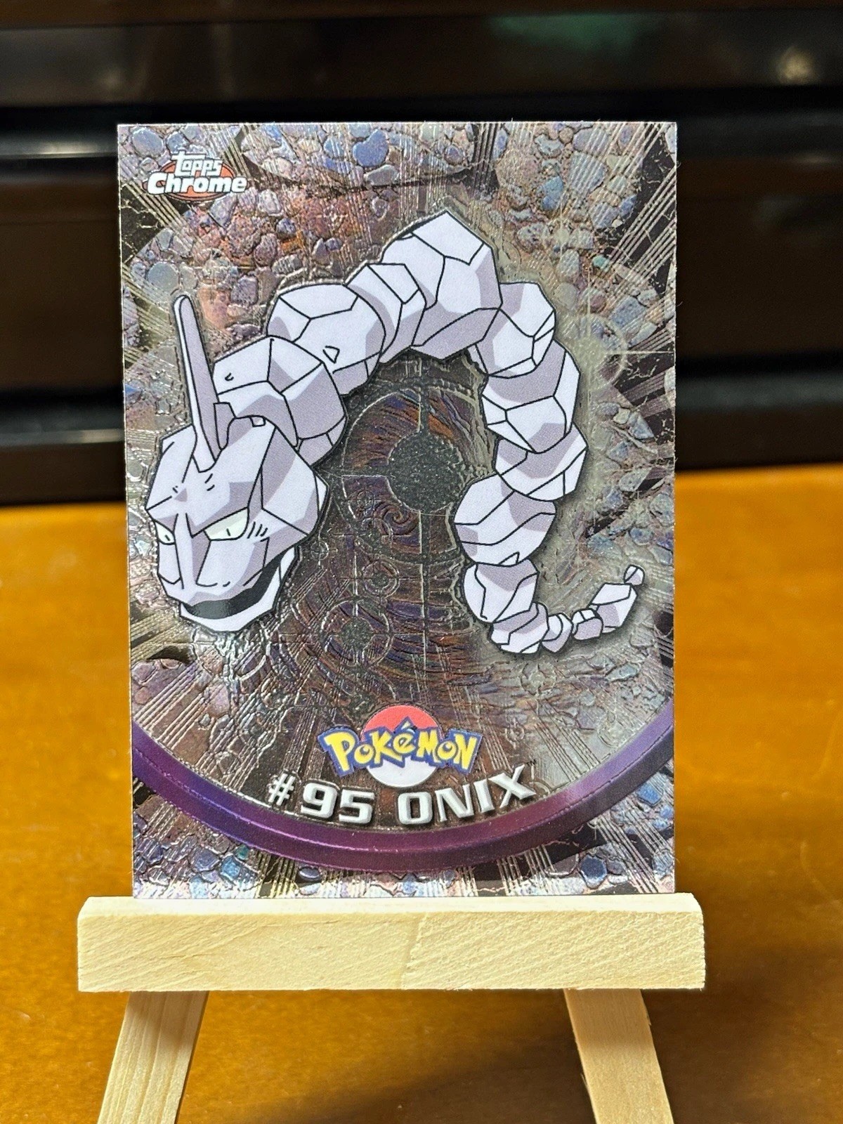 2000 Topps Chrome Pokémon TV Animation Edition #95 Onix Trading Card 2000 Topps Chrome Pokémon TV Animation Edition #95 Onix Trading Card