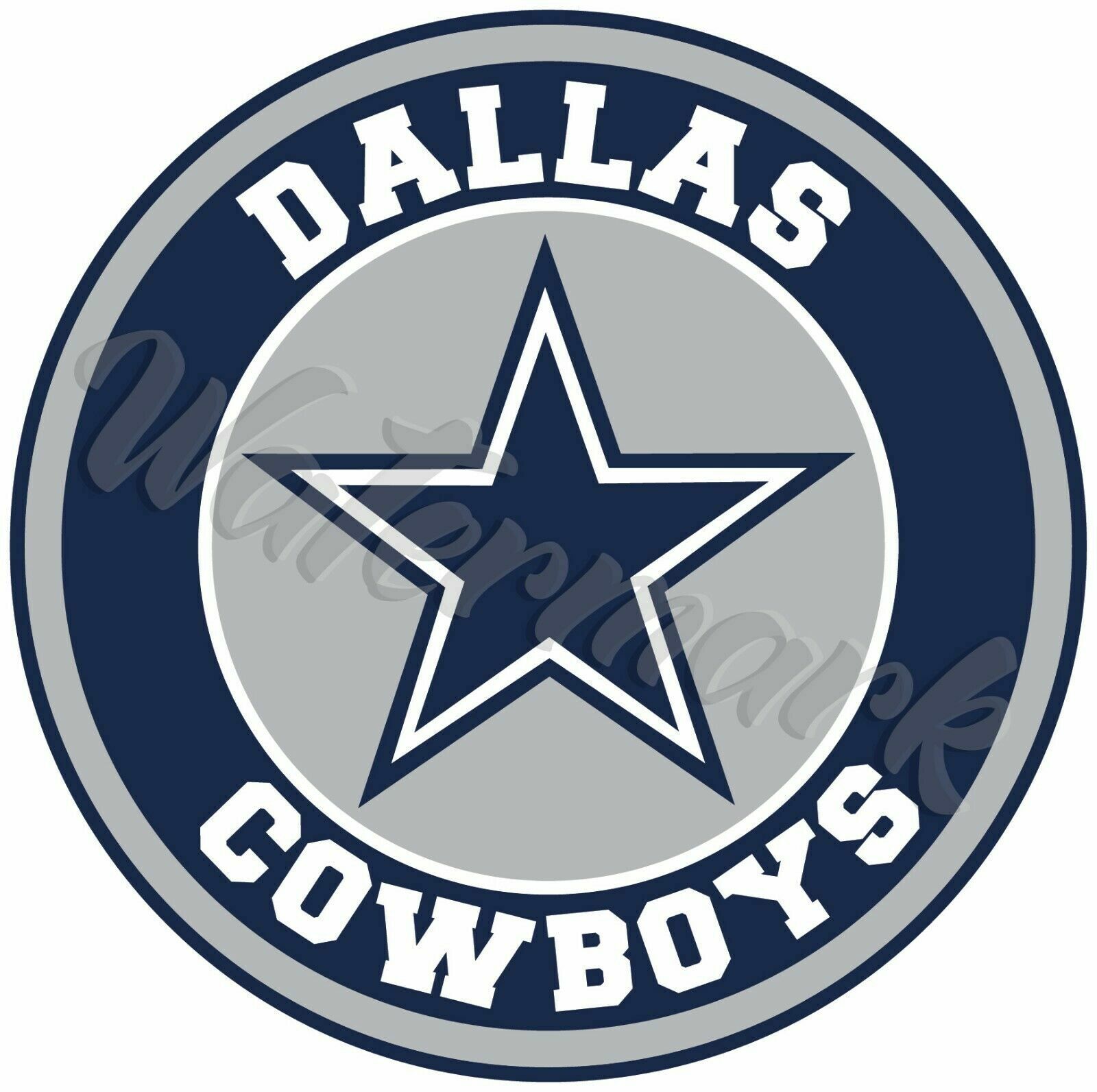 Dallas Cowboys Circle Logo Sticker / Vinyl Decal 10 sizes