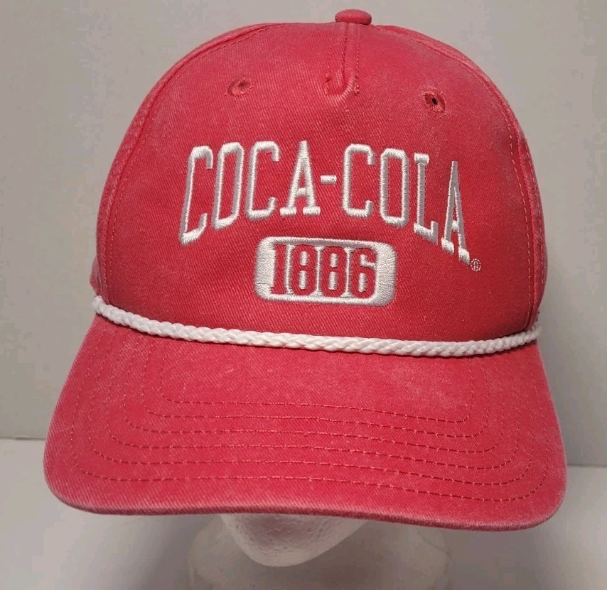 Vintage Red with White Rope Coca-Cola Snapback Hat New Vintage Red with White Rope Coca-Cola Snapback Hat New