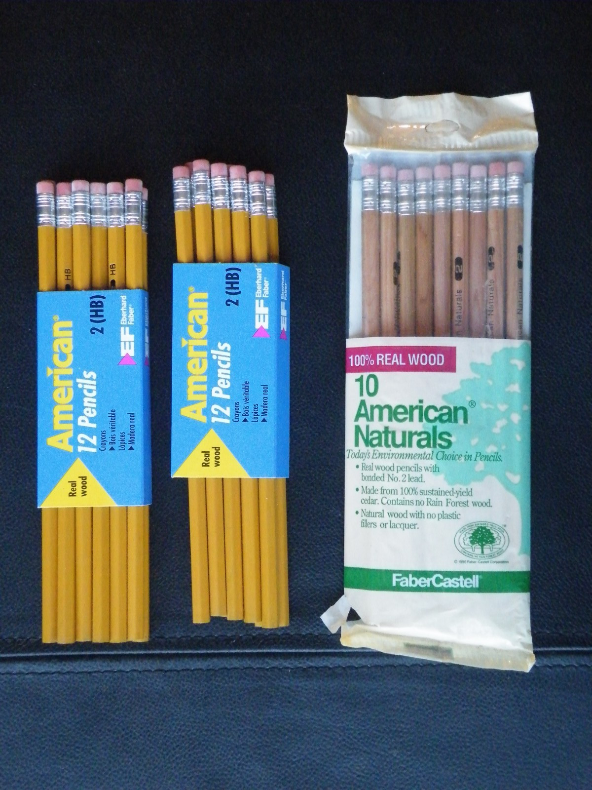 Faber-Castell American Naturals #2 Pencils 9-Pack + Eberhard Faber 12 + 11 Pack Faber-Castell American Naturals #2 Pencils 9-Pack + Eberhard Faber 12 + 11 Pack