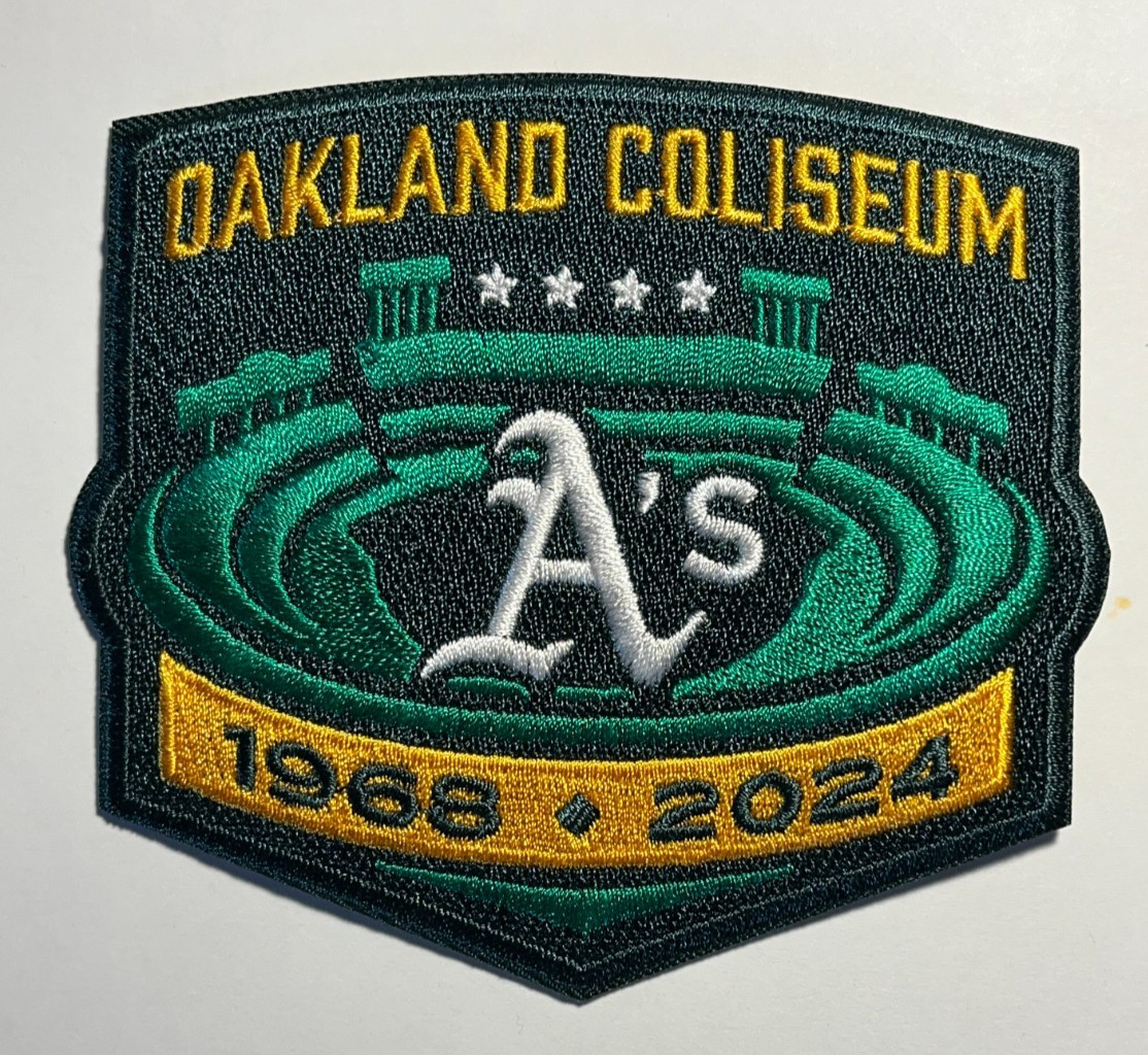 Oakland A\'s Athletics patch oakland coliseum patch Oakland Coliseum iron or 4\ Oakland A\'s Athletics patch oakland coliseum patch Oakland Coliseum iron or 4\