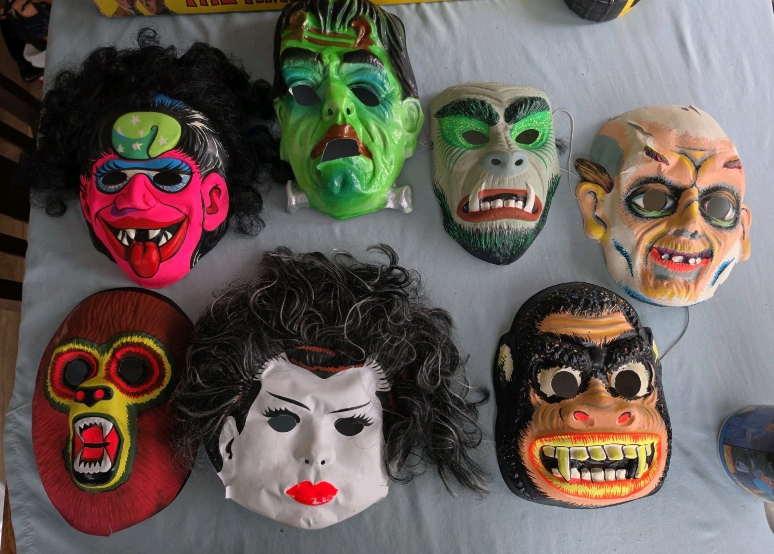 Vintage 60\'s 70s Ben Cooper Collegeville Halloween Mask Lot Monsters Vintage 60\'s 70s Ben Cooper Collegeville Halloween Mask Lot Monsters
