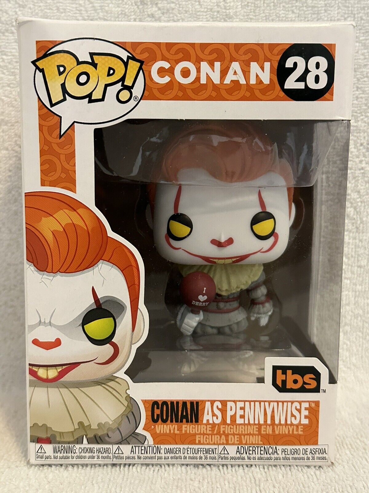 Funko Pop Conan Pennywise #28 IT SDCC EXCLUSIVE Comic Con 2019 Conan O\'brien