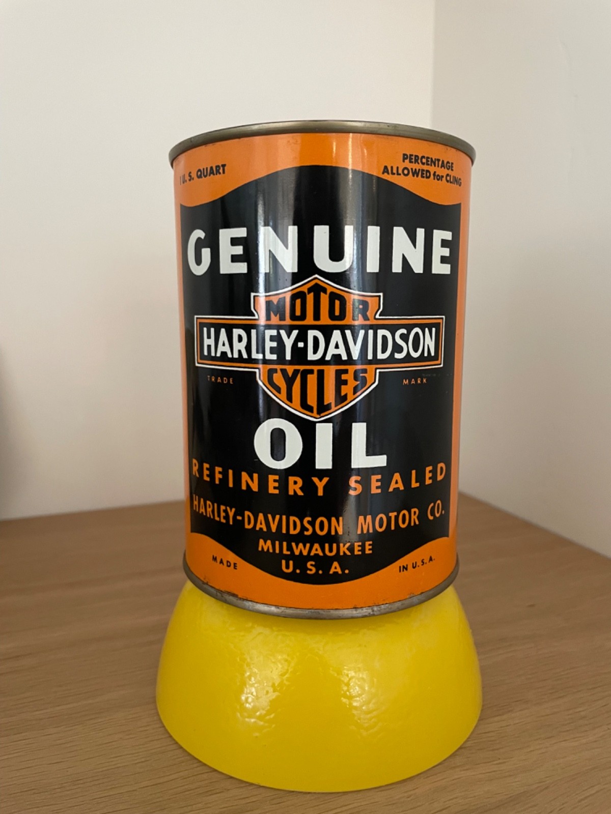 Vintage 40-50's? Harley Davidson quart oil can (Full) Vintage 40-50's? Harley Davidson quart oil can (Full)