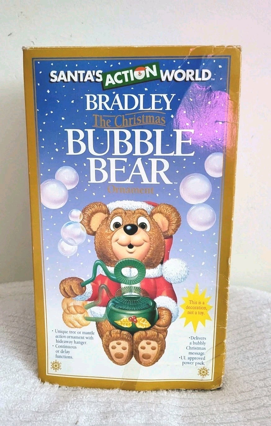 Vintage Bradley The Christmas Bubble Bear New Vintage Bradley The Christmas Bubble Bear New