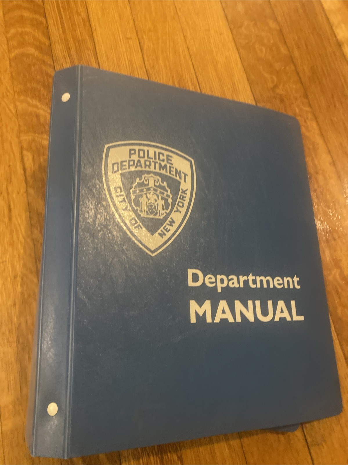 NYPD Department Manual Binder Rare 1980’s