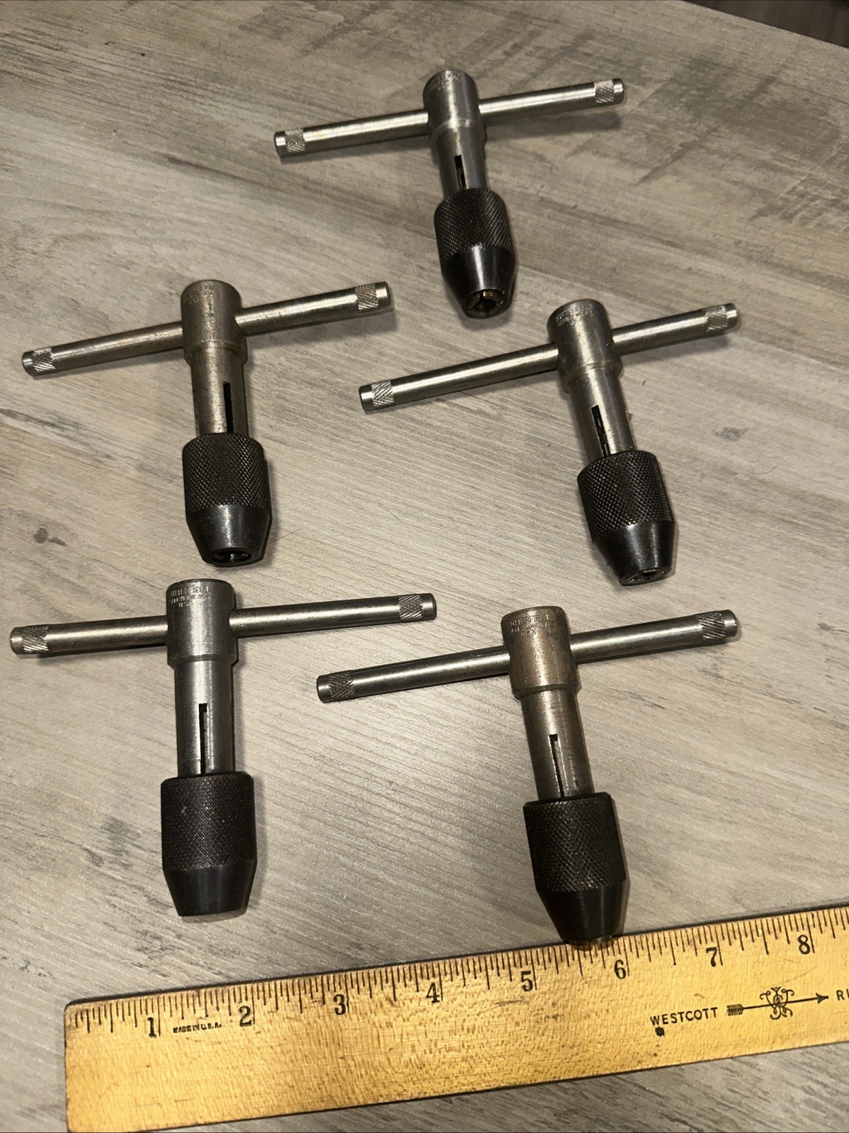 MACHINIST T HANDLE TAP WRENCHS Butterfield Derbyline VT. 5 Total MACHINIST T HANDLE TAP WRENCHS Butterfield Derbyline VT. 5 Total