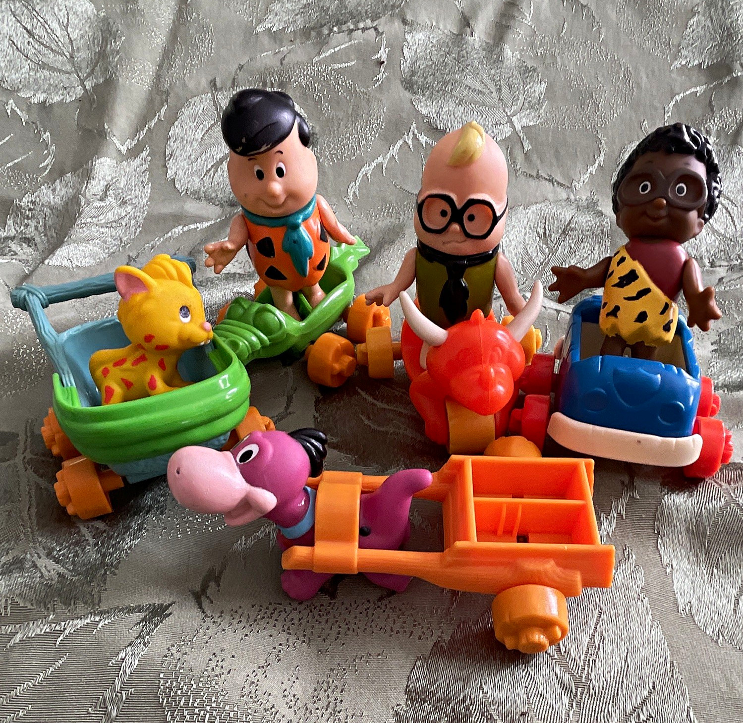 Flintstones Kids Set by Coleco, 1986/ Hanna- Barbara Toys, 5 Figures/ 5 Vehicles Flintstones Kids Set by Coleco, 1986/ Hanna- Barbara Toys, 5 Figures/ 5 Vehicles
