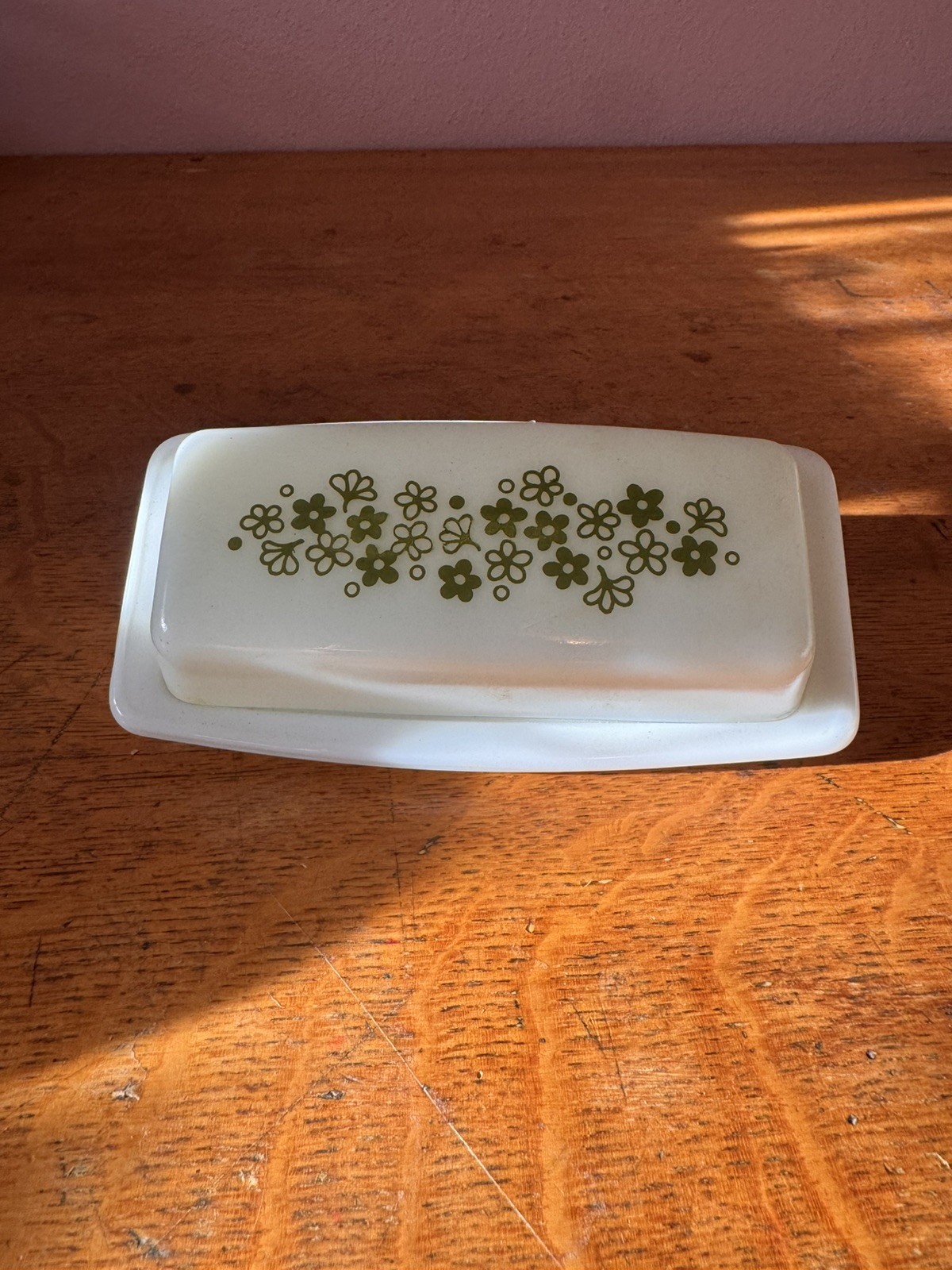 PYREX Spring Blossom Crazy Daisy Dish & Lid Vintage Grandma Core Country Cottage PYREX Spring Blossom Crazy Daisy Dish & Lid Vintage Grandma Core Country Cottage