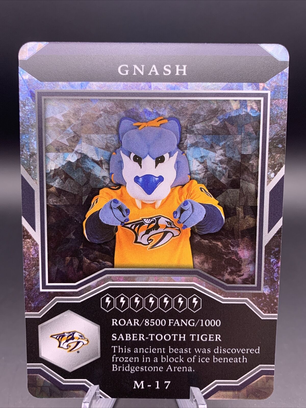 GNASH - 2021-22 Upper Deck MVP Hockey NHL Mascot Sparkle Parallel #M-17 - Tigers