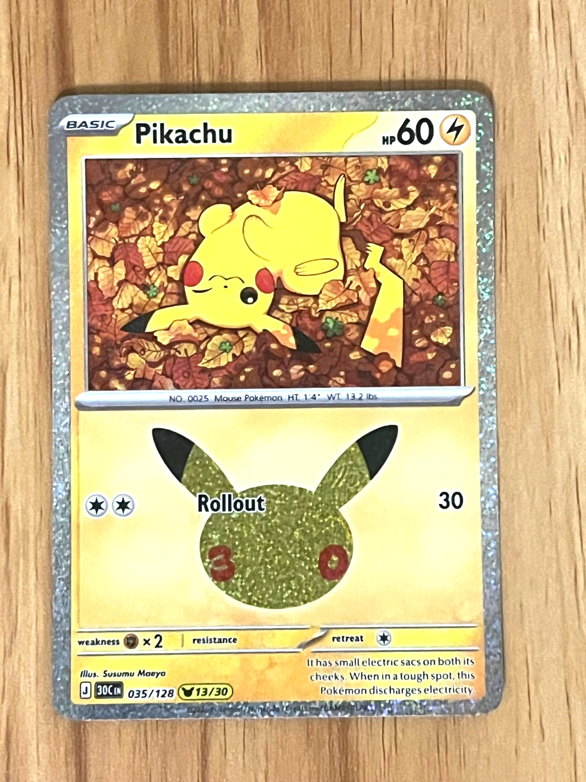 Pikachu 035/128 Me: 30th Celebration Holo Pikachu 035/128 Me: 30th Celebration Holo