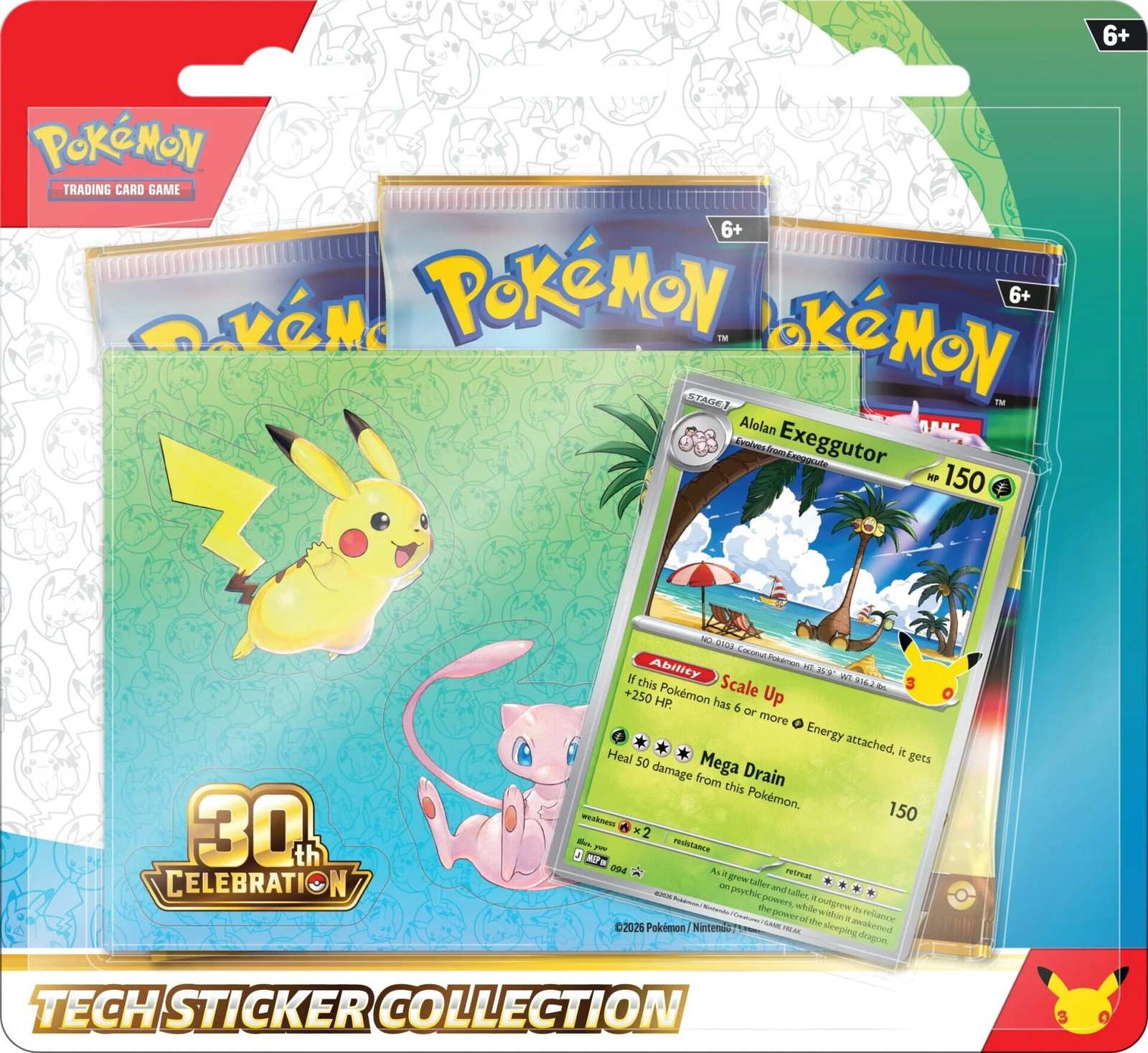 Pokemon 30th Celebration Tech Sticker Collection [Alolan... - Brand New - Sealed Pokemon 30th Celebration Tech Sticker Collection [Alolan... - Brand New - Sealed