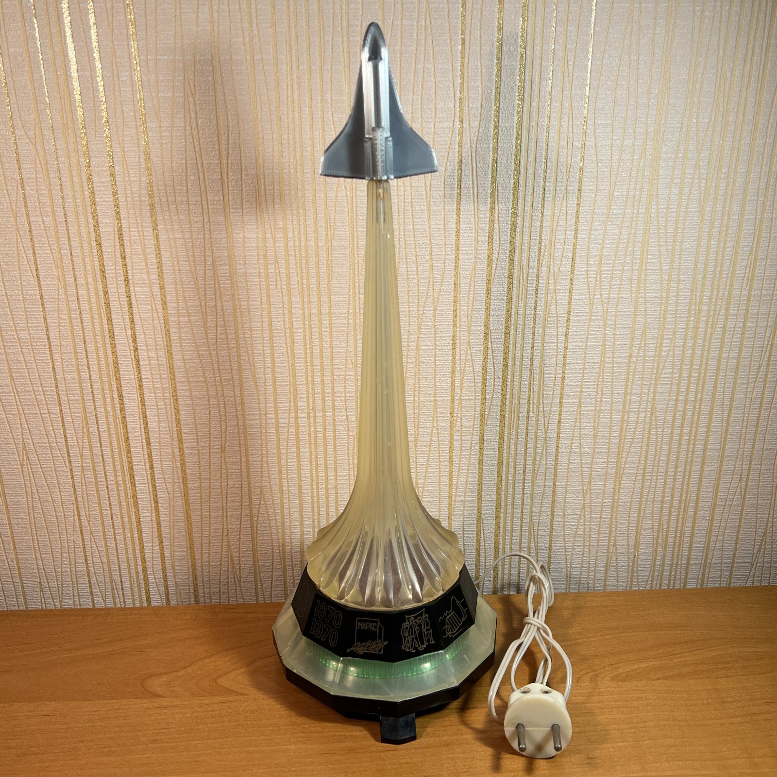 USSR Soviet Night Light BURAN ROCKET Space Program Vostok Vintage / 1960-80s.