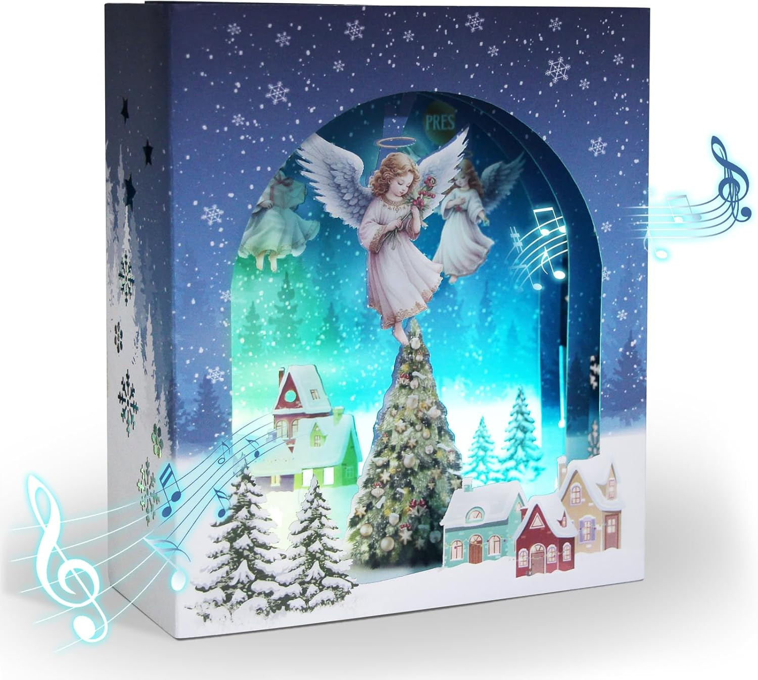 3D Pop up Christmas Cards with Lights & Music Christmas Gift Cards