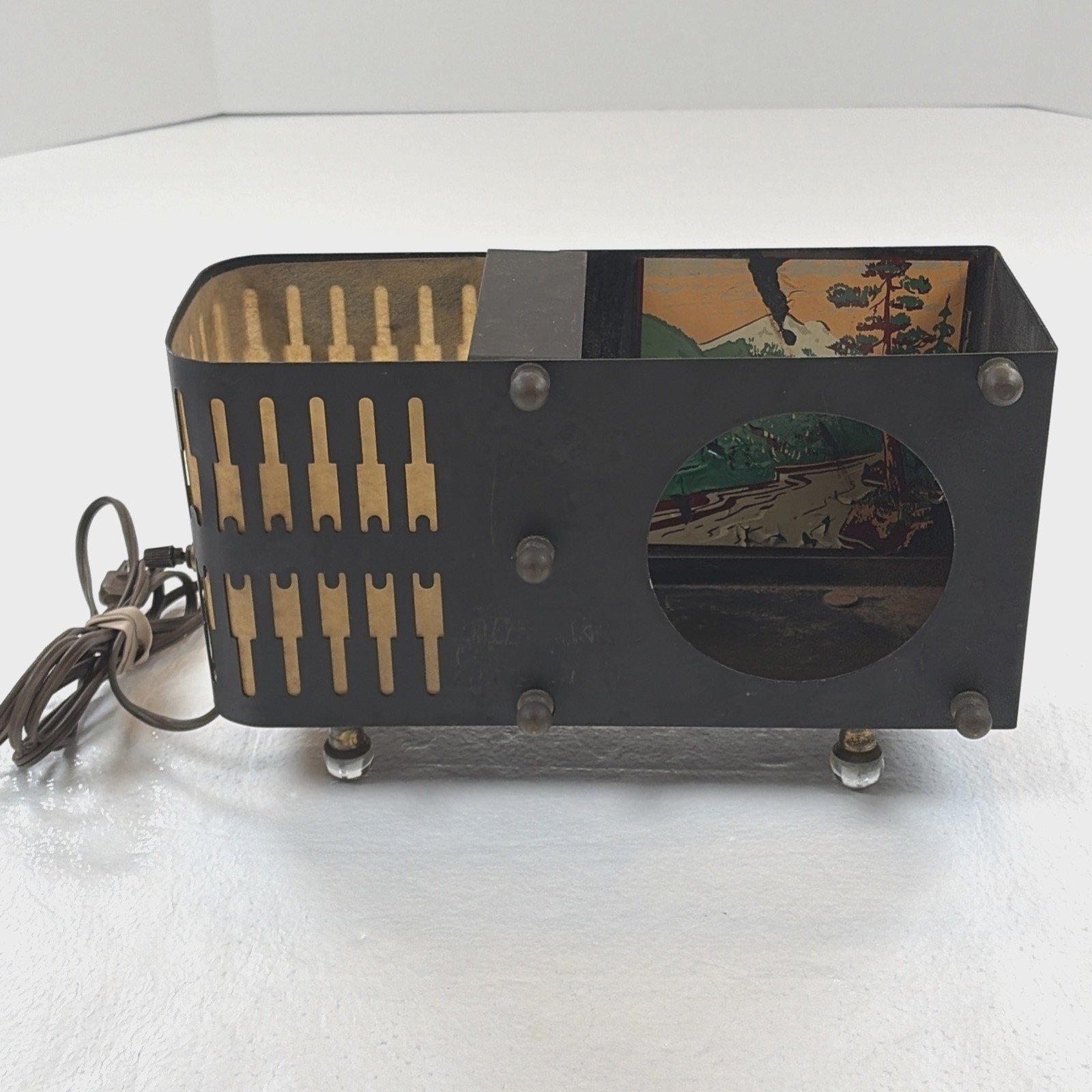 Vintage MCM Bilt-Rite 50\'s Fish Tank TV Lamp Aquarium Desk Lamp Missing Glass