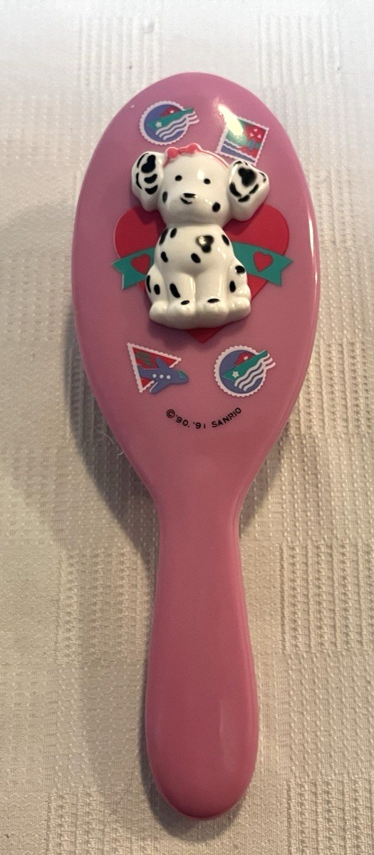 Vintage Sanrio Spottie Dottie Child Sized Hair Brush 1992