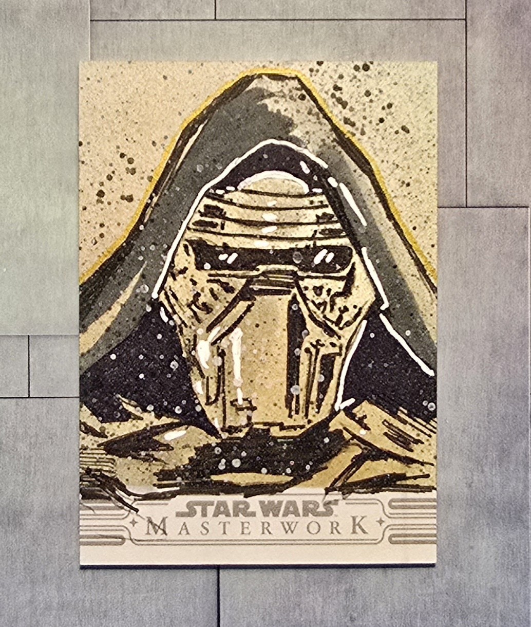 2025 Topps Star Wars Masterwork KYLO REN Sketch by Zack Woolsey 2025 Topps Star Wars Masterwork KYLO REN Sketch by Zack Woolsey
