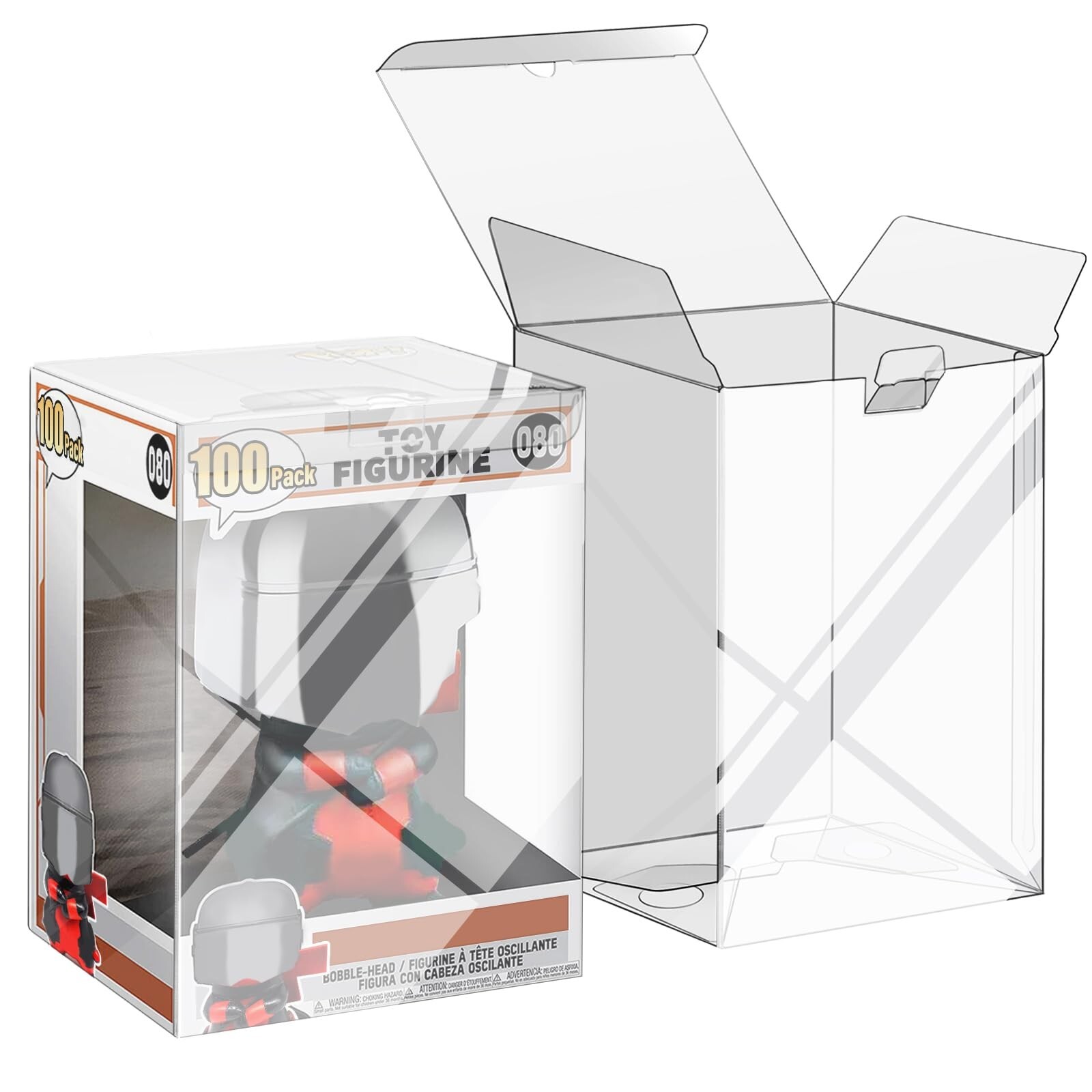 100 Pack Protectors Case Compatible with Funko- 4 100 Pack Protectors Case Compatible with Funko- 4