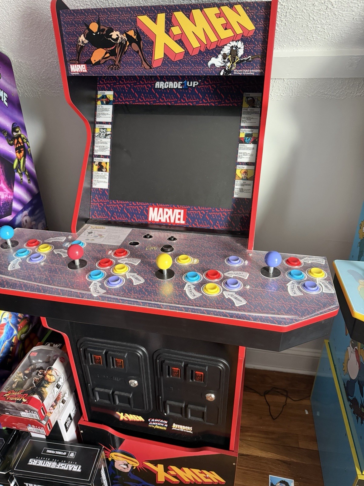 Arcade1Up Marvel X-Men 4 Player 3 Games Arcade Machine Stool & Riser RARE π₯ Arcade1Up Marvel X-Men 4 Player 3 Games Arcade Machine Stool & Riser RARE π₯