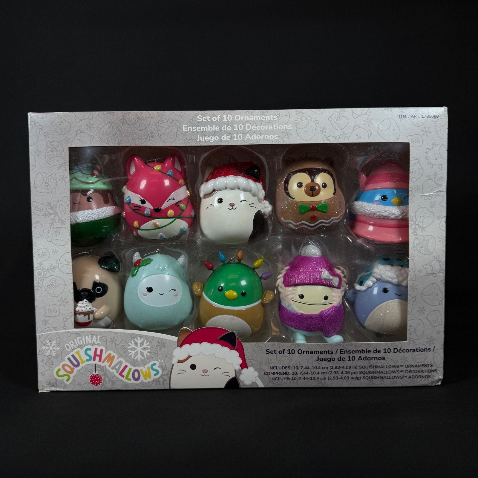 Kurt Adler Squishmallows Christmas Ornaments Set of 10 - 2024 NEW Kurt Adler Squishmallows Christmas Ornaments Set of 10 - 2024 NEW