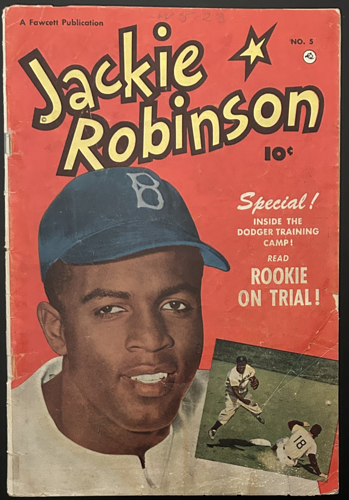 1951 Jackie Robinson Fawcett Comic-Brooklyn Dodgers Rookie On Trial 1951 Jackie Robinson Fawcett Comic-Brooklyn Dodgers Rookie On Trial