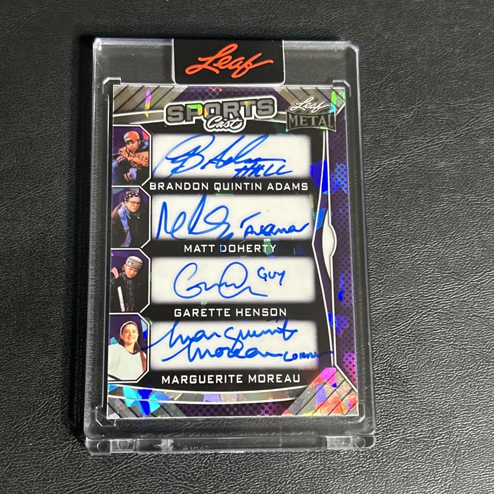 2025 Leaf Metal Authentics - Mighty Ducks Sports Cast /2 Eight Auto # SC-1 2025 Leaf Metal Authentics - Mighty Ducks Sports Cast /2 Eight Auto # SC-1