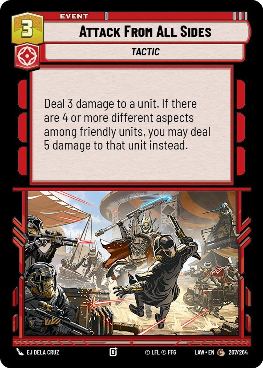 Attack From All Sides (207/264) (Non-Foil) Star Wars Unlimited NM