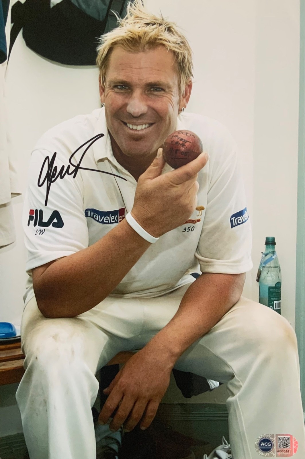 Shane Warne signed 12x8 photo R ACG CERTIFIED RACC Trusted Seller ACGCert COA