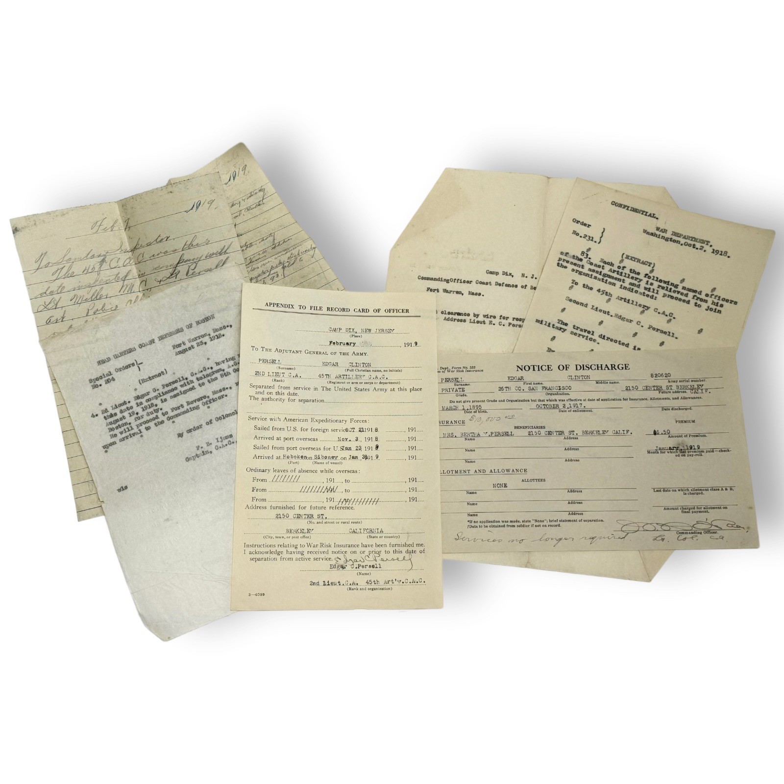 1919 Soldier Discharge, Correspondence, WarDpt Confidential General Peyton March 1919 Soldier Discharge, Correspondence, WarDpt Confidential General Peyton March